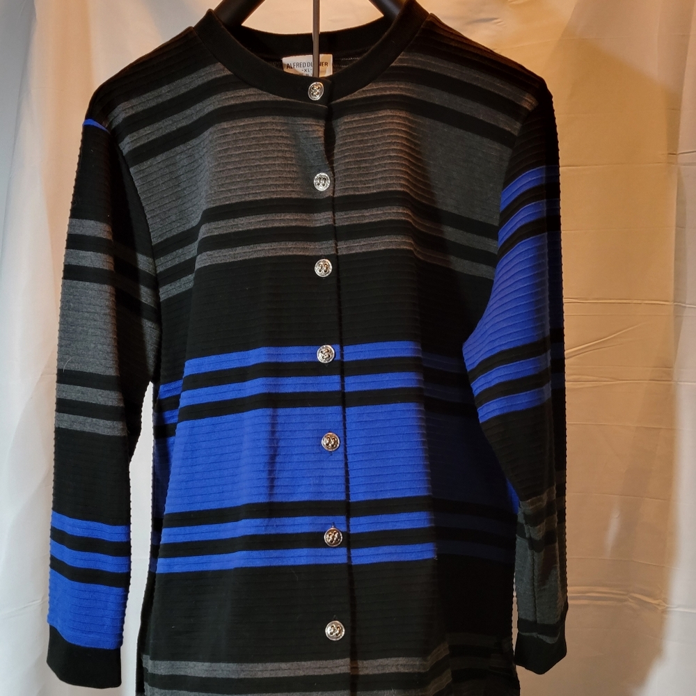 #1328 Alfred Dunner striped sweater